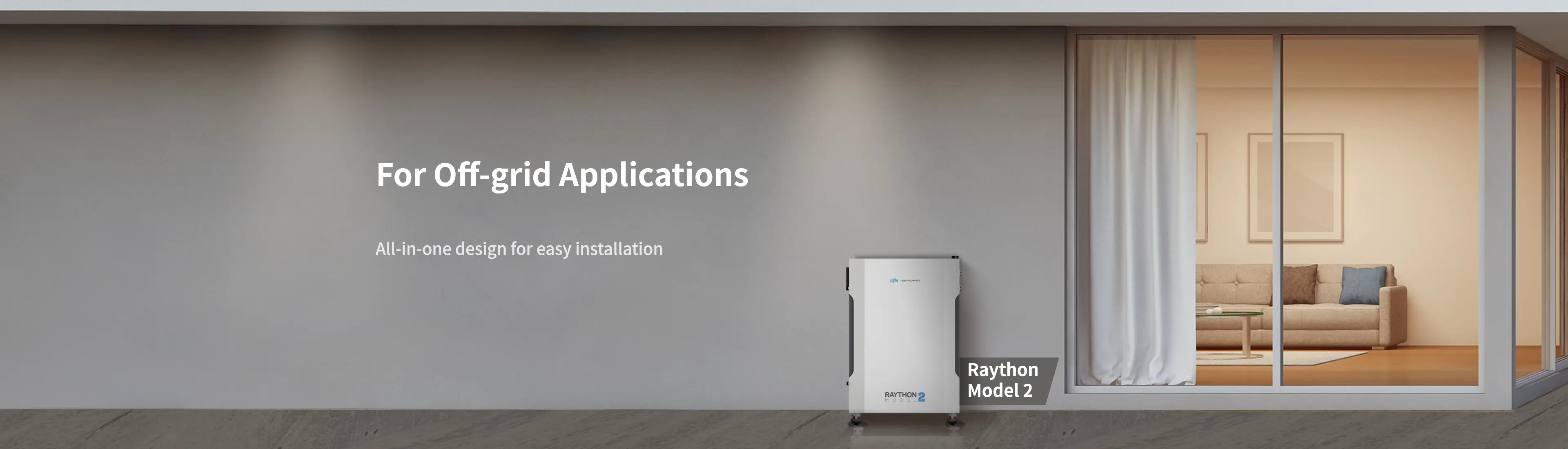 Raython model 2 integrated battery energy storage system for off-grid applications